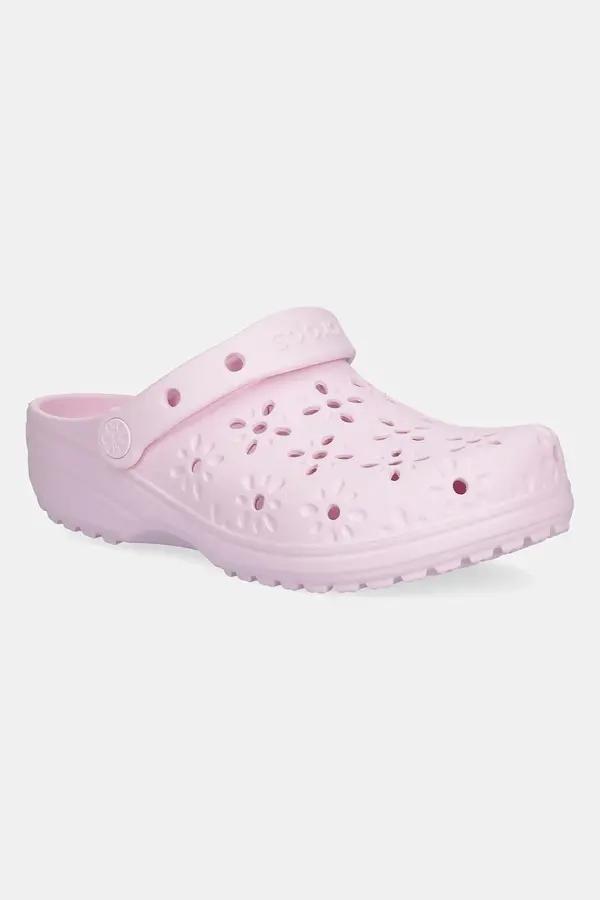 Crocs Natikači Crocs Classic Floral Cut Out Clog