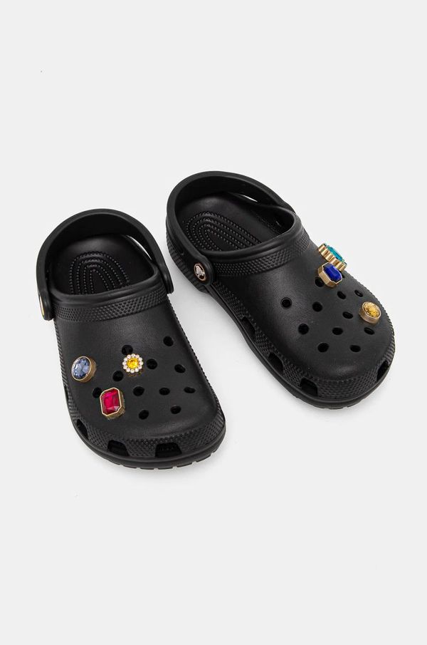 Crocs Natikači Crocs CLASSIC JEWEL CLOG črna barva, 210716