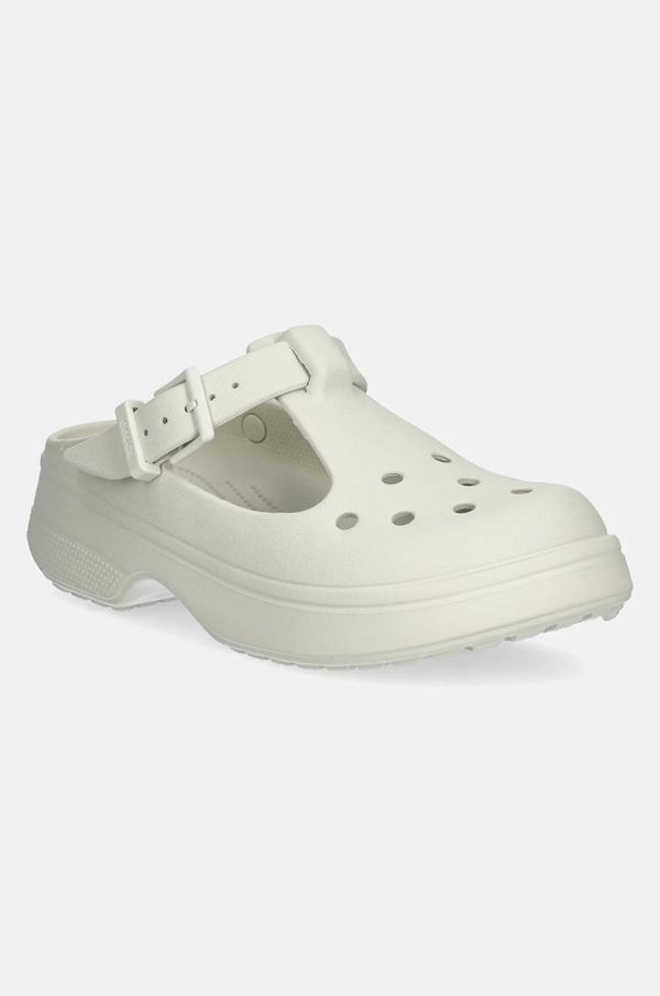 Crocs Natikači Crocs Classic Mary Jane Clog ženski, bež barva, 210581