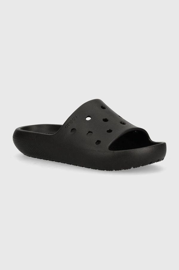 Crocs Natikači Crocs CLASSIC SLIDE V črna barva