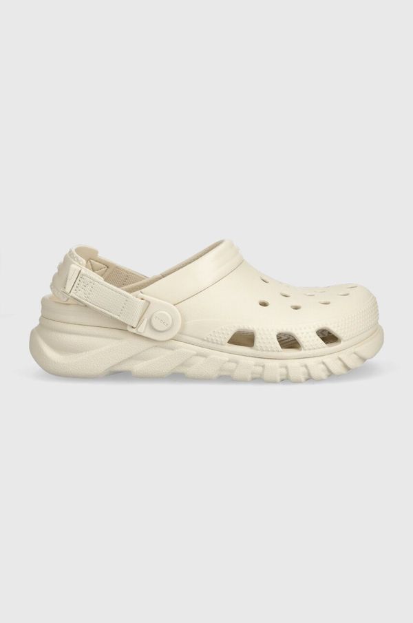 Crocs Natikači Crocs Duet Max II Clog ženski, bež barva, 208776