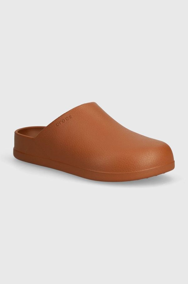 Crocs Natikači Crocs Dylan Clog moški, rjava barva, 209366