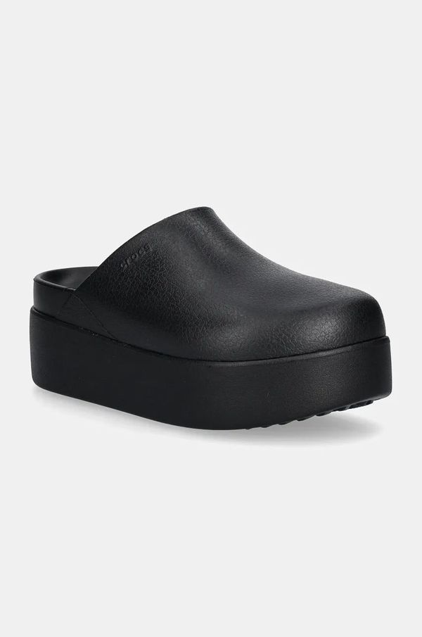 Crocs Natikači Crocs Dylan Platform Clog ženski, črna barva, 209869