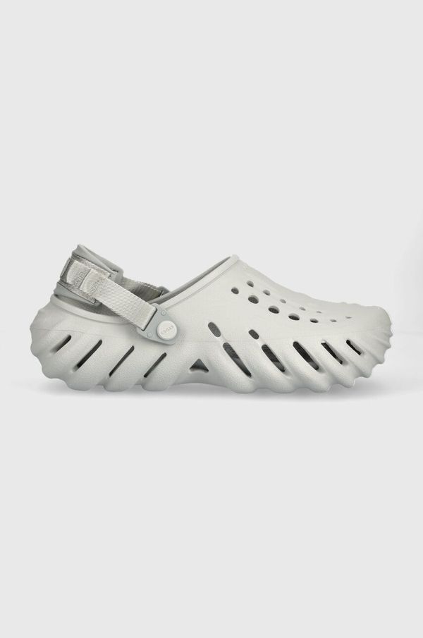 Crocs Natikači Crocs Echo Clog siva barva, 207937