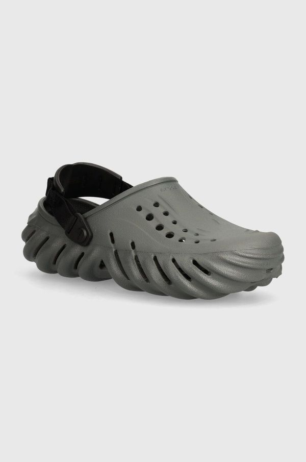 Crocs Natikači Crocs Echo Clog siva barva, 207937