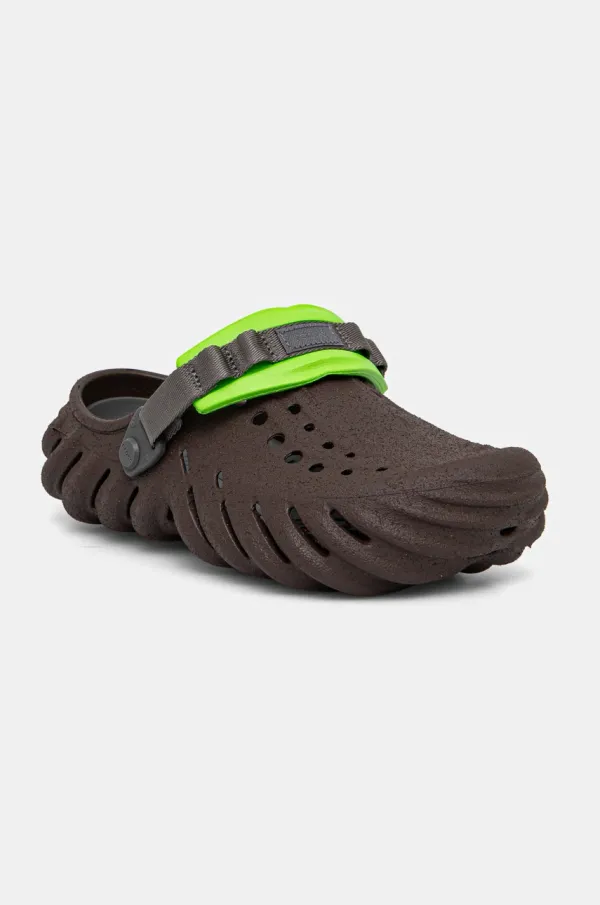 Crocs Natikači Crocs Echo Sandstorm Clog moški, rjava barva, 210482