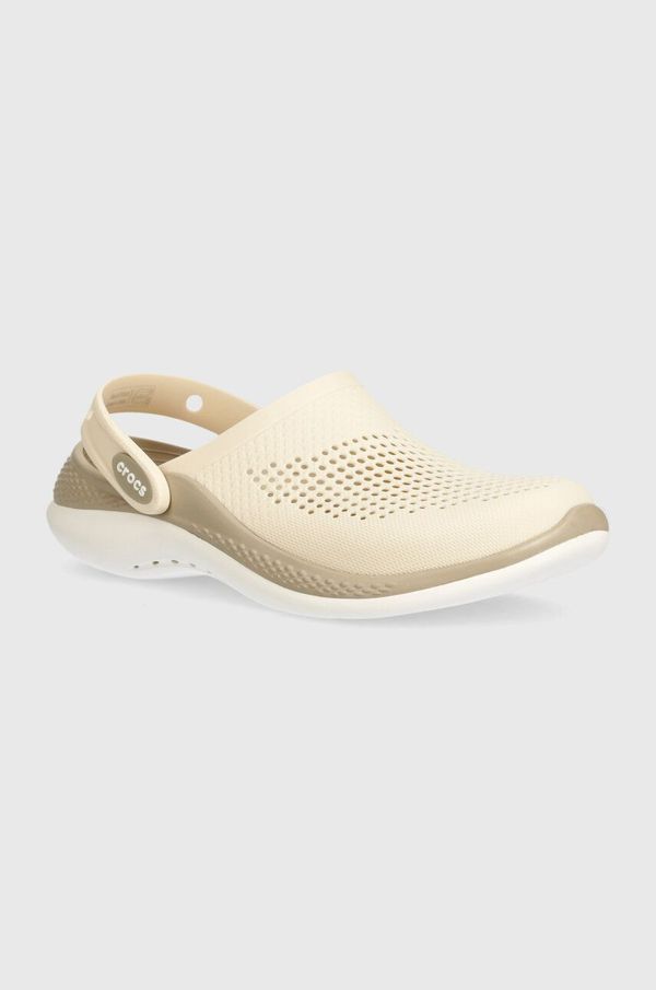 Crocs Natikači Crocs LiteRide 360 Clog ženski, bež barva, 206708