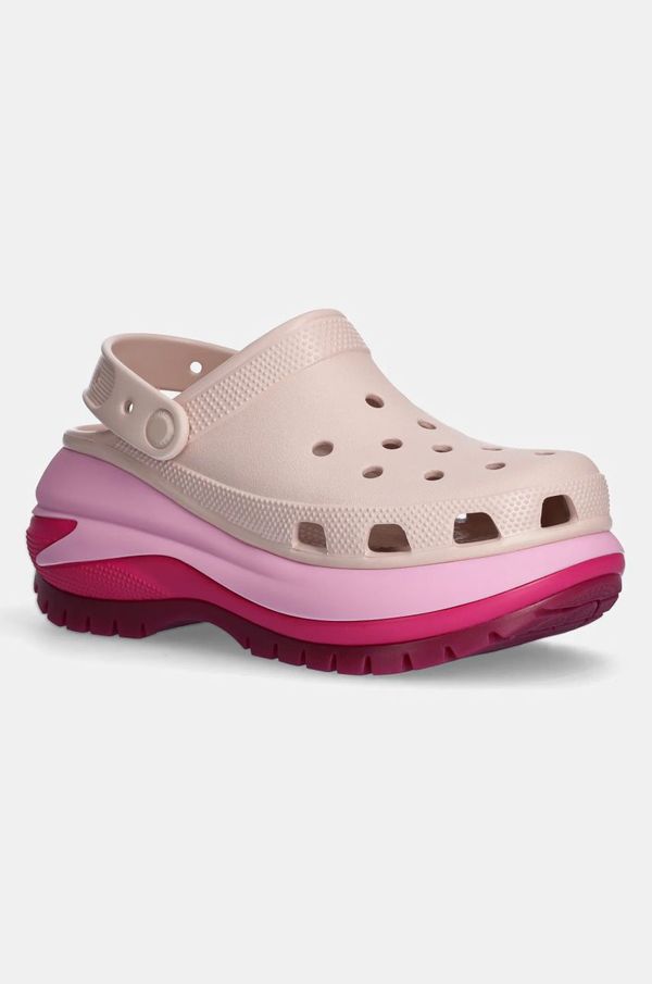 Crocs Natikači Crocs Mega Crush Matte Clog ženski, roza barva, 210749