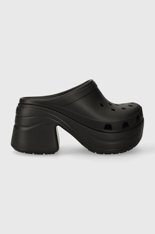 Crocs Natikači Crocs Siren Clog ženski, črna barva, 208547