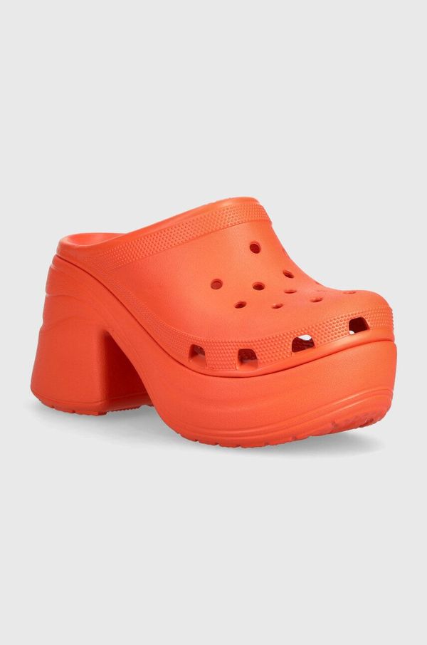 Crocs Natikači Crocs Siren Clog ženski, oranžna barva, 208547