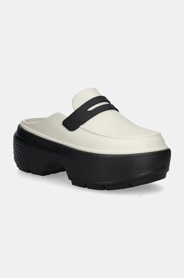 Crocs Natikači Crocs Stomp Loafer Clog ženski, bež barva, 209937