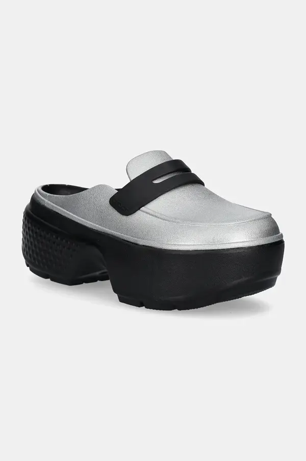 Crocs Natikači Crocs Stomp Metallic Loafer Clog