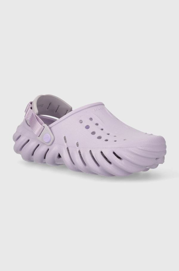 Crocs Natikači Crocs X - (Echo) Clog ženski, vijolična barva, 207937