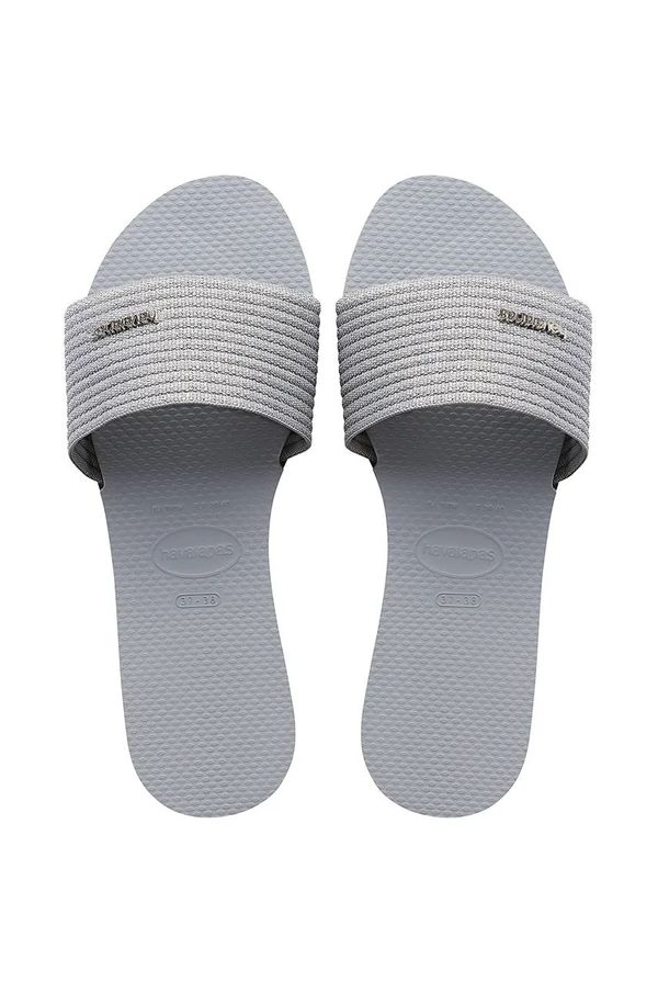Havaianas Natikači Havaianas YOU MALTA METALLIC ženski, siva barva, 4147312-3498