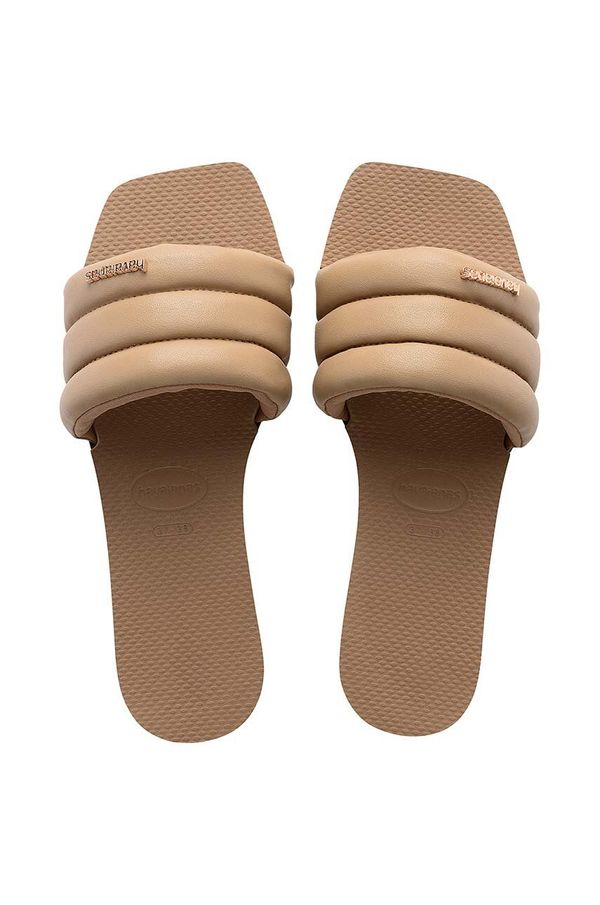 Havaianas Natikači Havaianas YOU MILAN ženski, bež barva, 4148312.3581