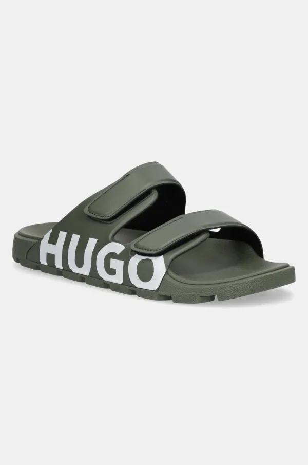 HUGO Natikači HUGO Evander moški, zelena barva, 50542042