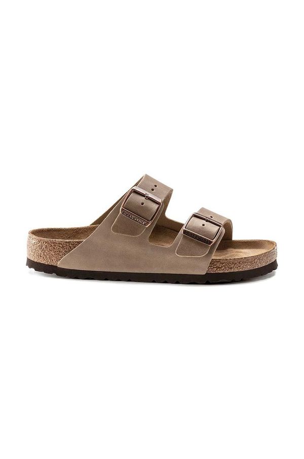 Birkenstock Natikači iz nubuka Birkenstock Arizona bež barva