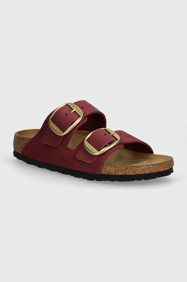 Birkenstock Natikači iz nubuka Birkenstock Arizona Big Buckle roza barva, 1027989