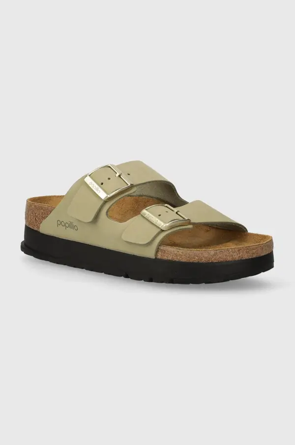 Birkenstock Natikači iz nubuka Birkenstock Arizona Platform Flex Birkenstock x Papillio