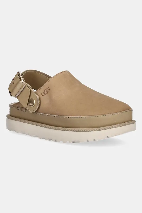 UGG Natikači iz nubuka UGG Goldenstar Villa Clog