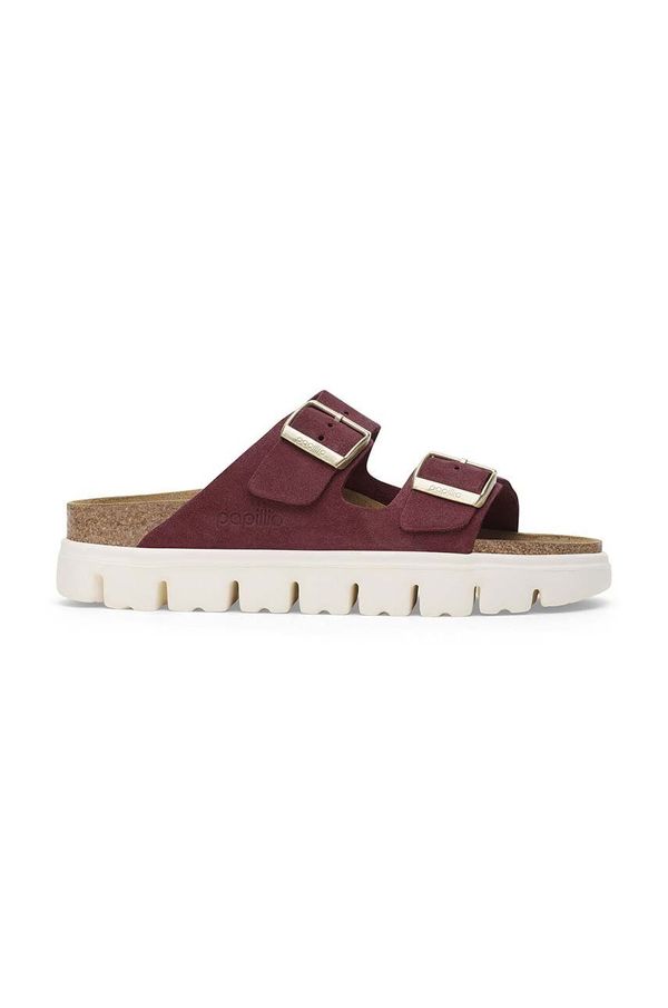 Birkenstock Natikači iz semiša Birkenstock Arizona Chunky Birkenstock x Papillio ženski, roza barva, 1028410