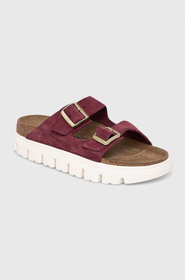 Birkenstock Natikači iz semiša Birkenstock Arizona Chunky Birkenstock x Papillio ženski, roza barva, 1028410