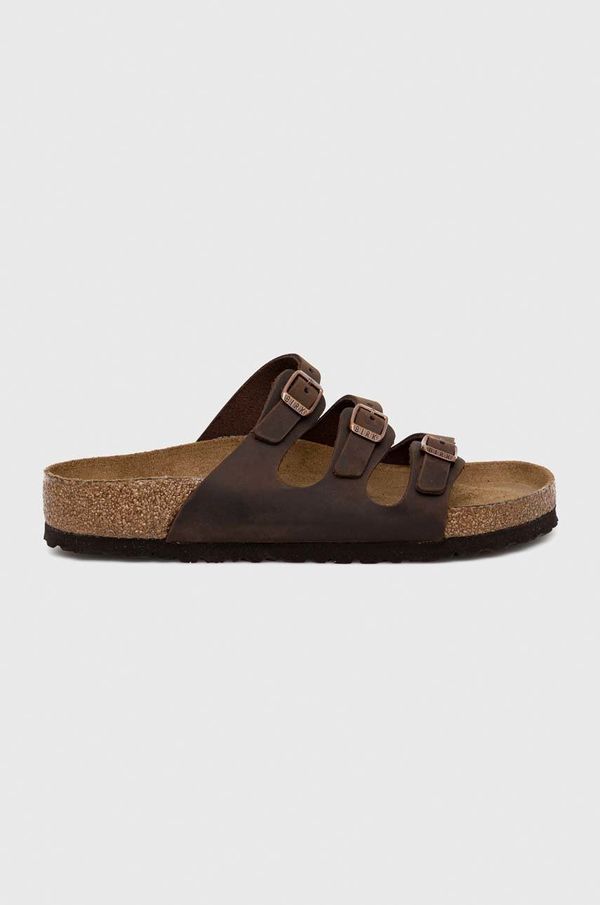 Birkenstock Natikači iz semiša Birkenstock FLORIDA ženski, rjava barva, 53901