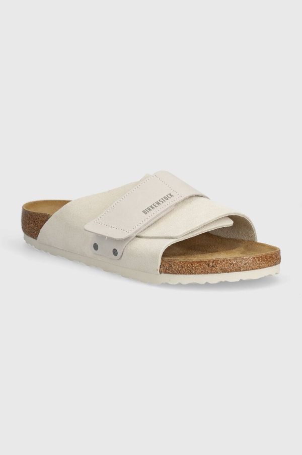 Birkenstock Natikači iz semiša Birkenstock Kyoto moški, bela barva, 1024535