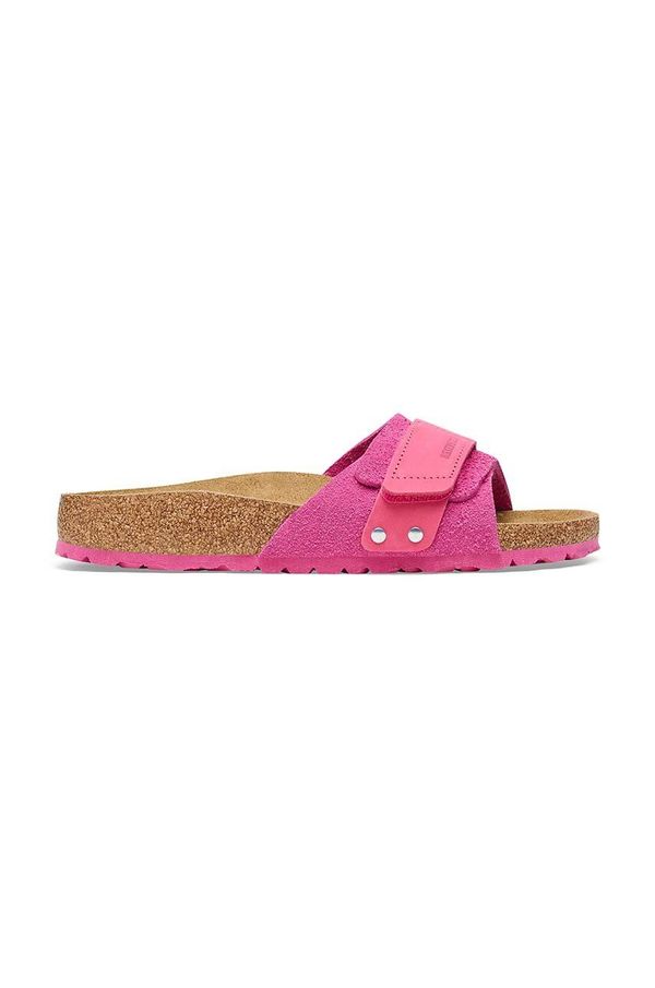 Birkenstock Natikači iz semiša Birkenstock Oita ženski, roza barva, 1026546