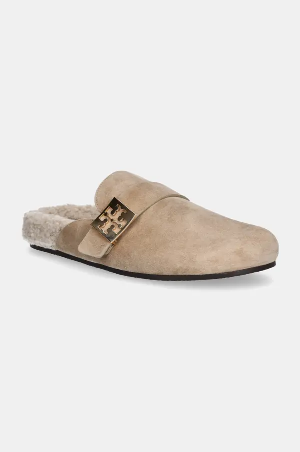 Tory Burch Natikači iz semiša Tory Burch Mellow Shearling Mule