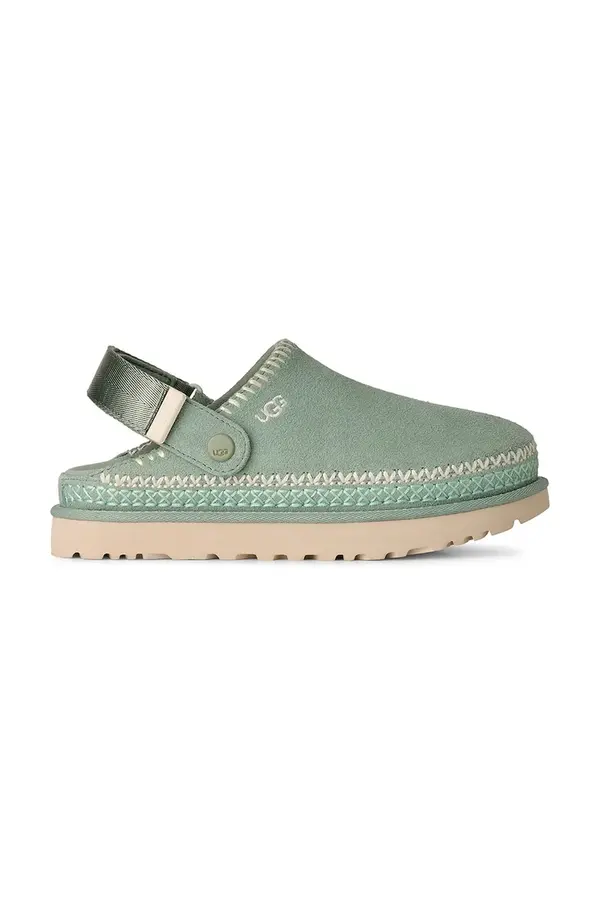 UGG Natikači iz semiša UGG W Goldenstar Meadow Accent Clog