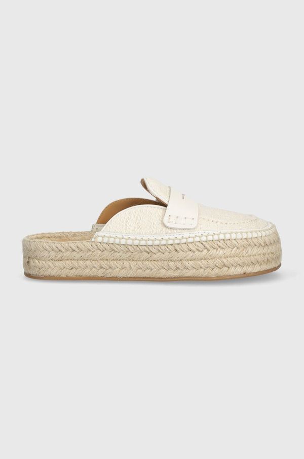 JW Anderson Natikači JW Anderson Loafer Espadrillas ženski, bež barva, ANW42005C