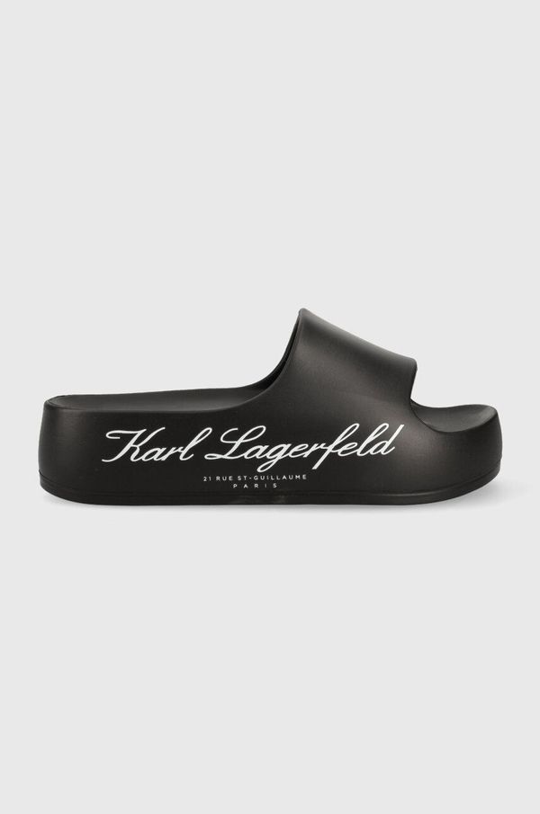 Karl Lagerfeld Natikači Karl Lagerfeld KOBO II ženski, črna barva, KL86000