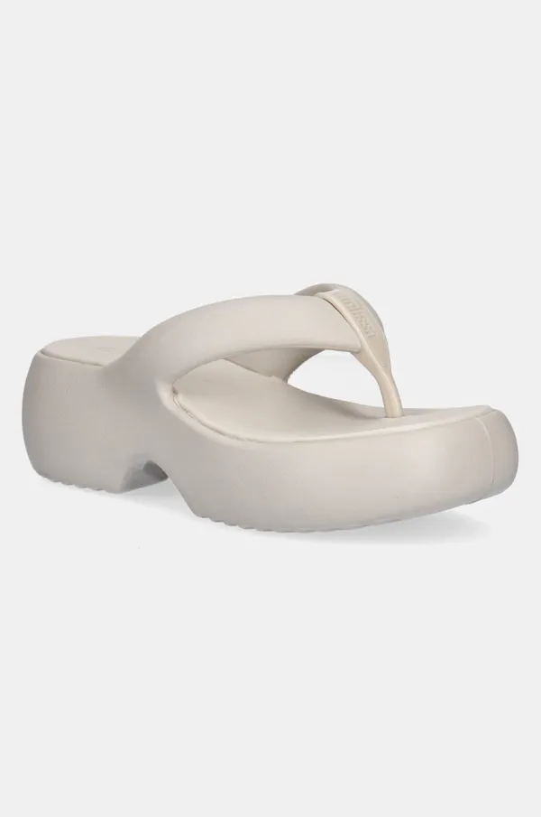 Melissa Natikači Melissa FREE FUZZY PLATFORM ženski, bež barva, M 35875