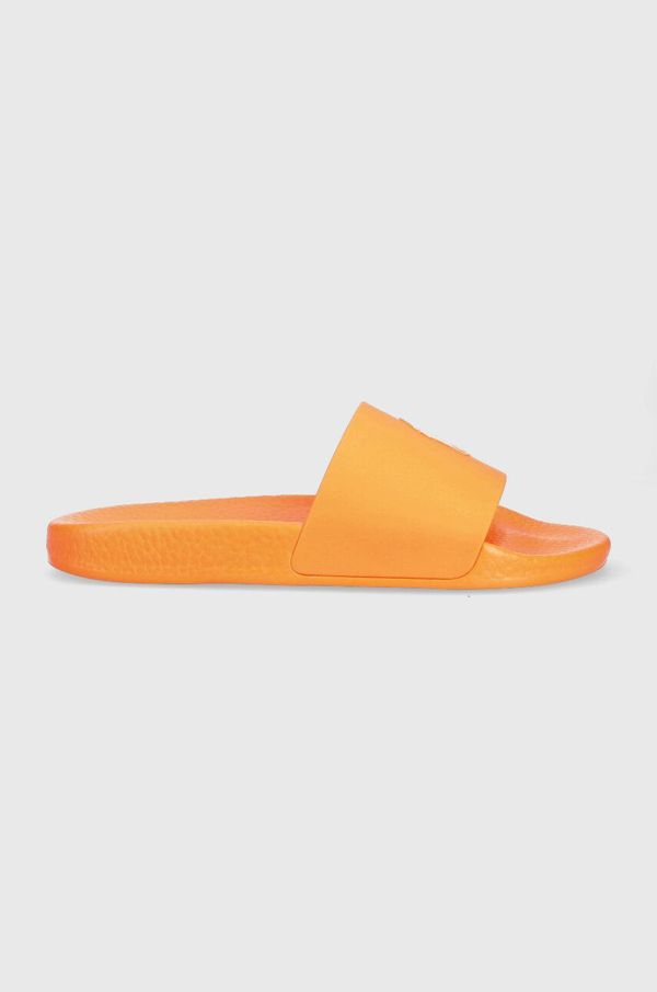 Polo Ralph Lauren Natikači Polo Ralph Lauren Polo Slide moški, oranžna barva, 809892945005