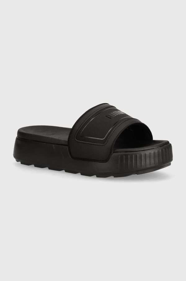 Puma Natikači Puma Karmen Slide ženski, črna barva, 389073