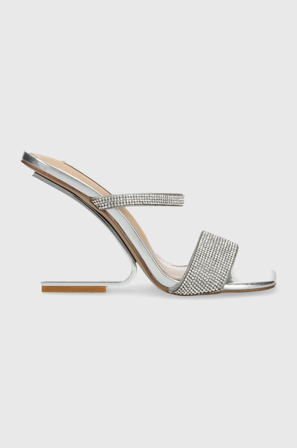 Steve Madden Natikači Steve Madden Lotus-R ženski, srebrna barva, SM11002986