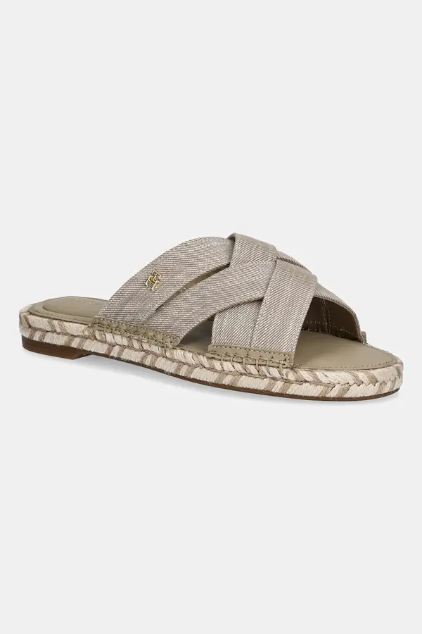 Tommy Hilfiger Natikači Tommy Hilfiger CHAMBRAY ESPADRILLE MULE