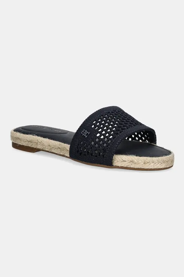 Tommy Hilfiger Natikači Tommy Hilfiger KNIT MESH ESPADRILLE FLAT SANDAL