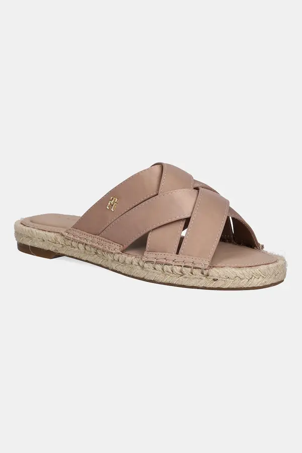 Tommy Hilfiger Natikači Tommy Hilfiger SATIN ESPADRILLE MULE