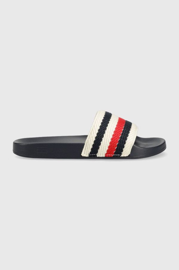 Tommy Hilfiger Natikači Tommy Hilfiger TOMMY ESSENTIAL POOL SLIDE ženski, mornarsko modra barva, FW0FW07151