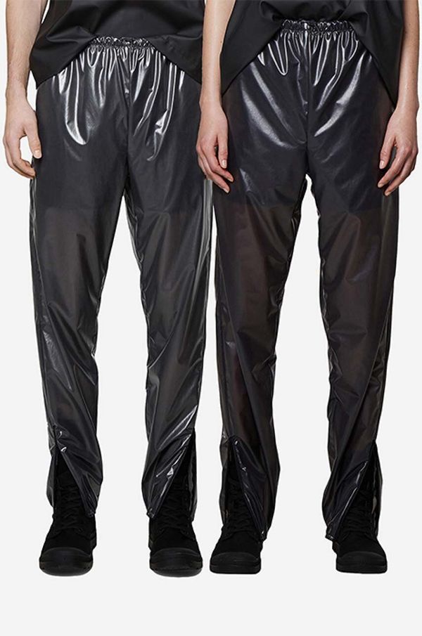 Rains Nepremočljive hlače Rains Ultralight Pants Slim črna barva