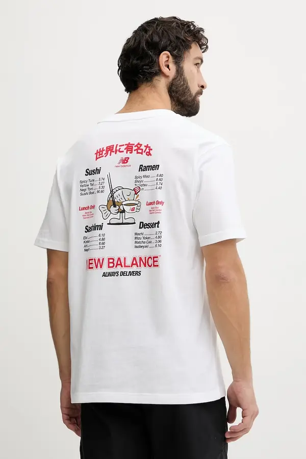 New Balance New Balance kratka majica moška bombažna Ramen