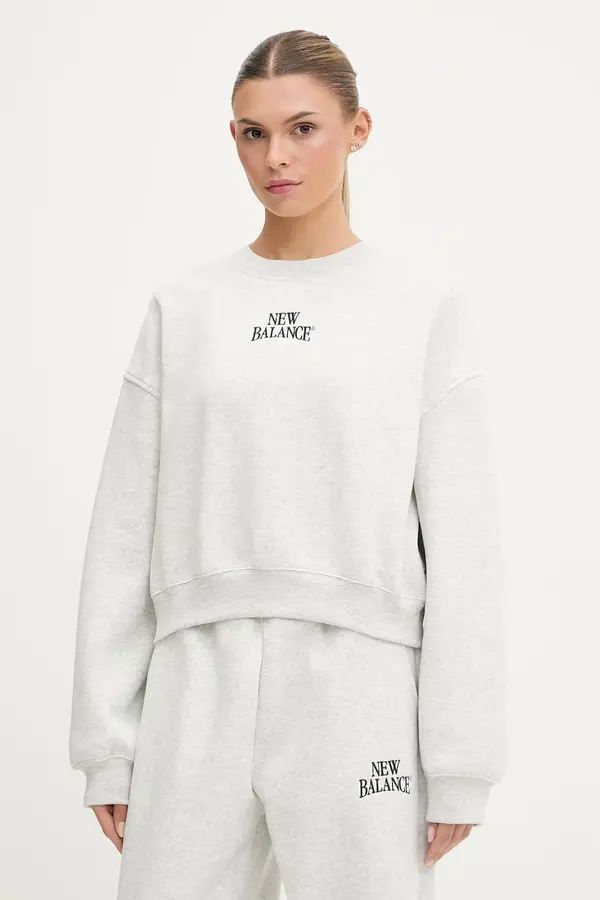 New Balance New Balance pulover ženski Fleece Crew