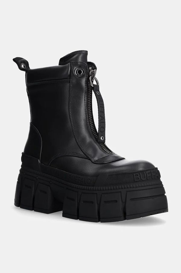 Buffalo Nizki škornji Buffalo Gospher Zip Boot ženski, črna barva, 1622350-BLK