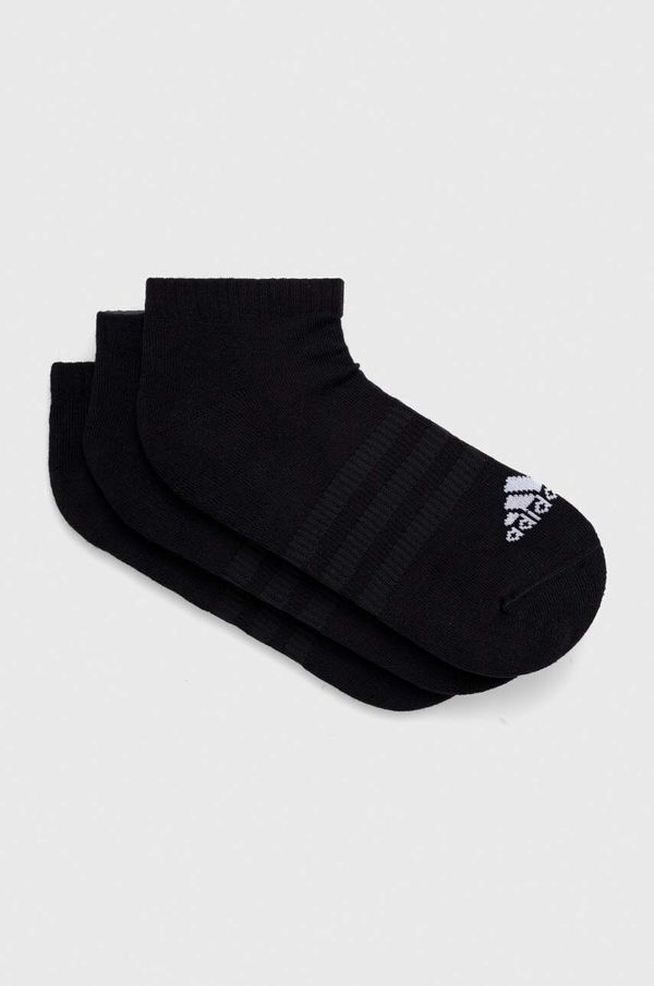 adidas Nogavice adidas 3-pack črna barva