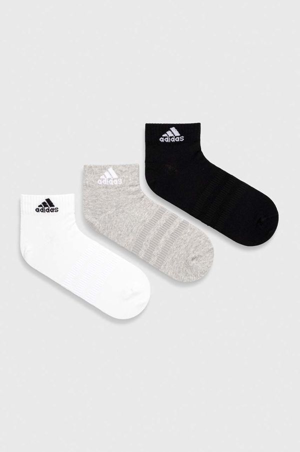 adidas Nogavice adidas 3-pack siva barva