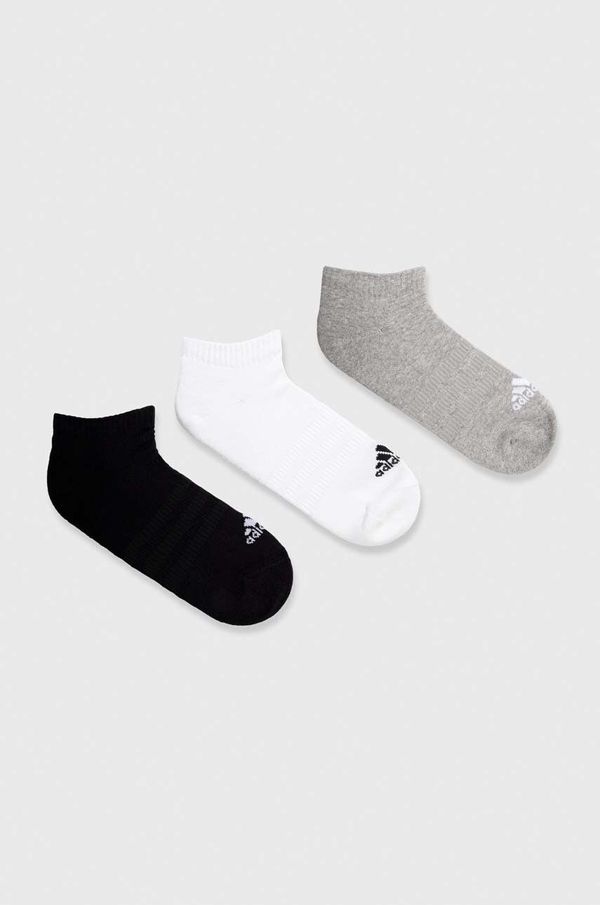 adidas Nogavice adidas 3-pack siva barva