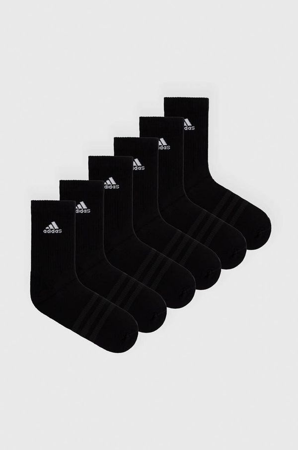 adidas Nogavice adidas 6-pack črna barva