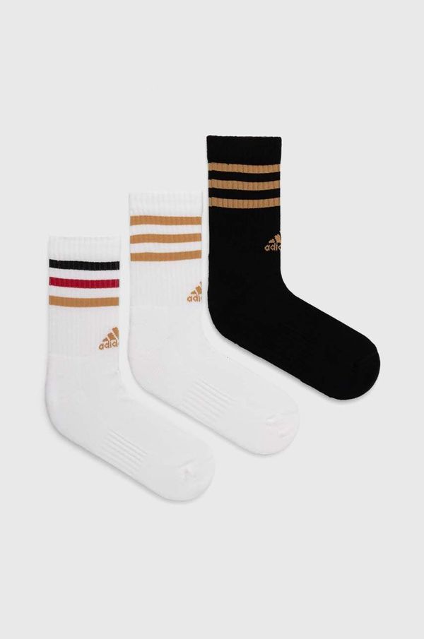 adidas Nogavice adidas Essentials 3-pack bela barva, IY8642